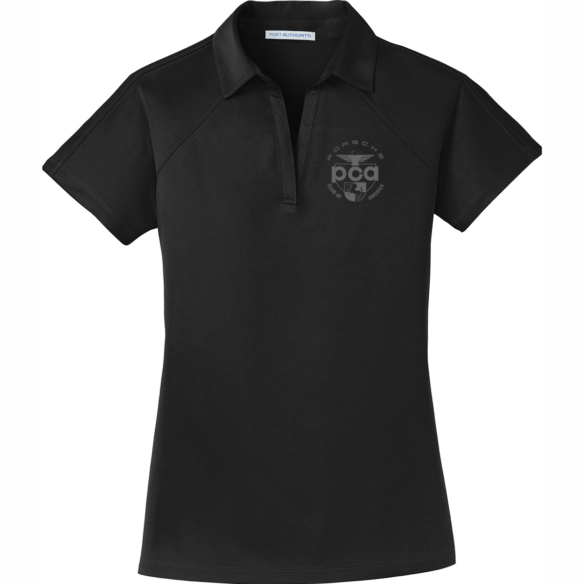 Port authority clearance crossover raglan polo