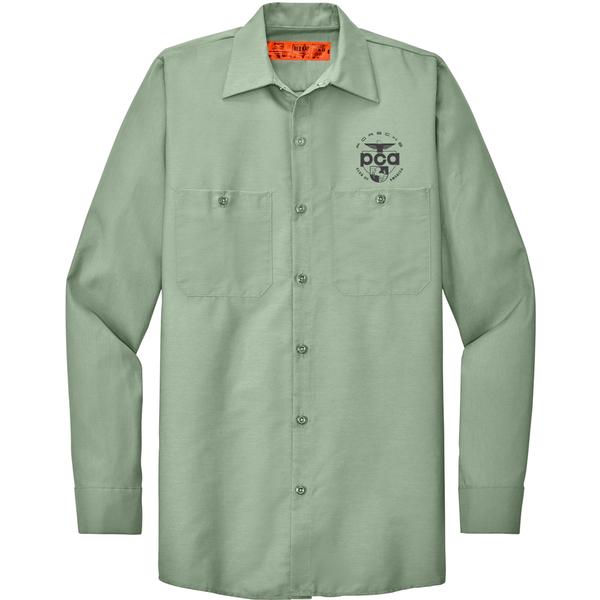 Men's Long Sleeve Work Shirt, Red Kap®